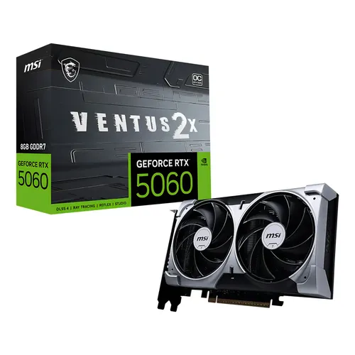 Placa De Vídeo MSI NVIDIA GeForce RTX 5060 8GB OC GDDR7 Cyclone