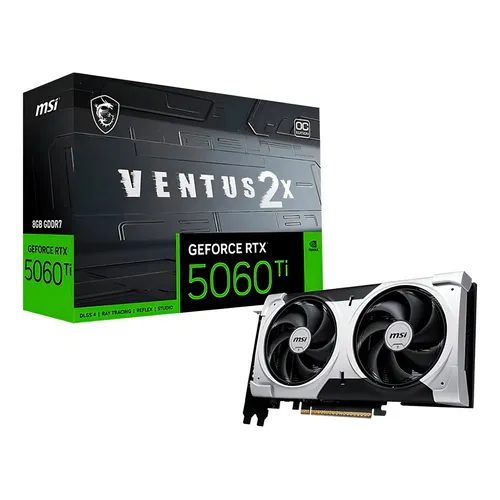 Placa De Vídeo MSI RTX 5060 Ti 8GB GDDR7 128bits Ventus Plus