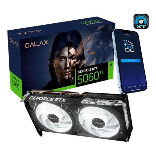 Placa De Vídeo Galax GeForce RTX 5060 Ti 1-Click OC Classic 8GB GDDR7